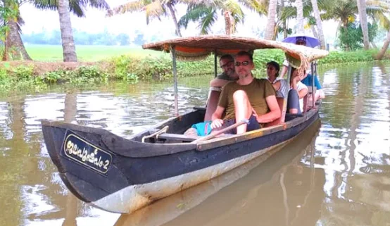 Canoeing in Alleppey